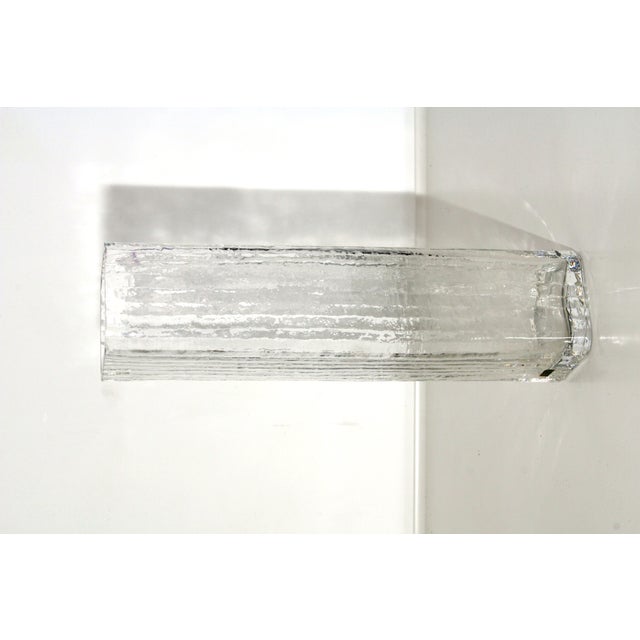 Extravagant glass vase by Josef Riedel from the series "in search of new paths" for the Triennale 1973, decorated in the...