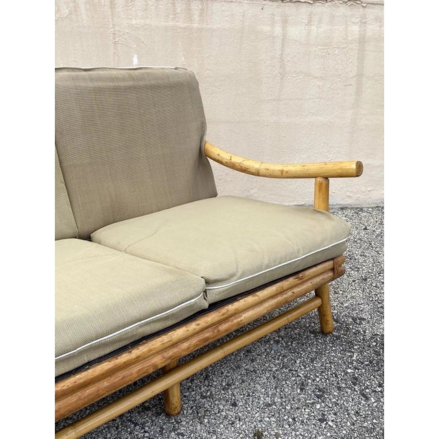 Vintage Ficks Reed Bamboo Rattan Tiki Sofa Set With Lounge Chairs - 3 Pc Set For Sale In Philadelphia - Image 6 of 12