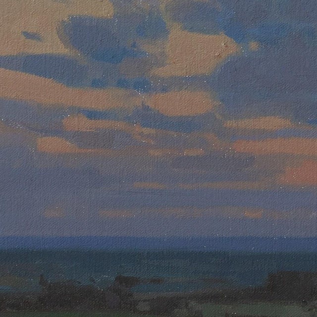 Held in Stillness Study by Michael Magrin | Oil on Mounted Linen Sunset Landscape For Sale In Denver - Image 6 of 14