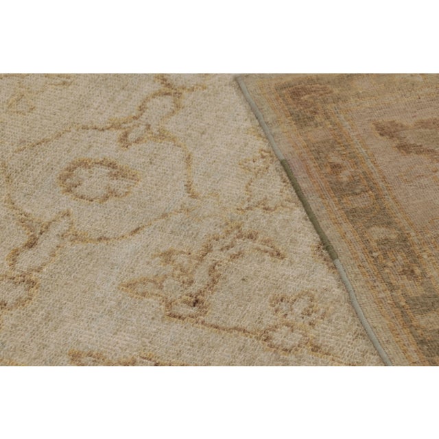 Beige Rug & Kilim’s Modern Runner Rug in Traditional Dual-Toned Floral Pattern For Sale - Image 8 of 8