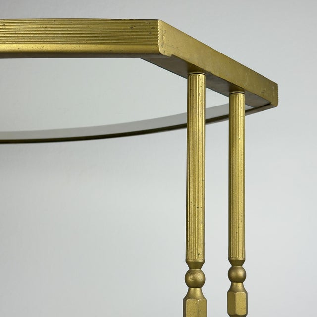 Vintage Metal Bar Cart, Italy, 1950s For Sale - Image 15 of 18