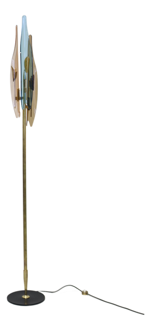 Vintage Dahlia Floor Lamp by Max Ingrand for Fontana Arte, 1958