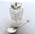 Silver Late 1800s Victorian Silver and Cut Crystal Cruet Set With Carrier For Sale - Image 8 of 14