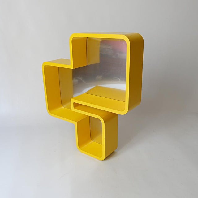 Vintage Lacquered Wood Wall Shelf, 2000s, in Good conditions. Designed from 2000