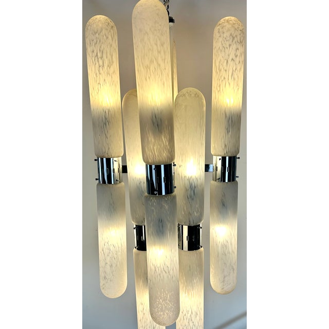 1960s Italian Metal and Murano Glass Chandelier by Aldo Nason for Mazzega, 1970s For Sale - Image 5 of 16