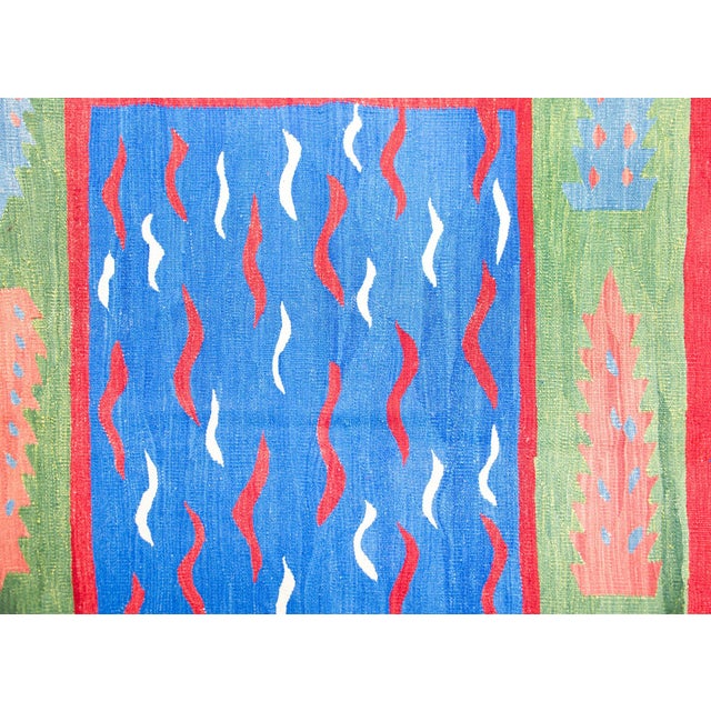 Vintage Turkish Kilim Rug For Sale - Image 14 of 15
