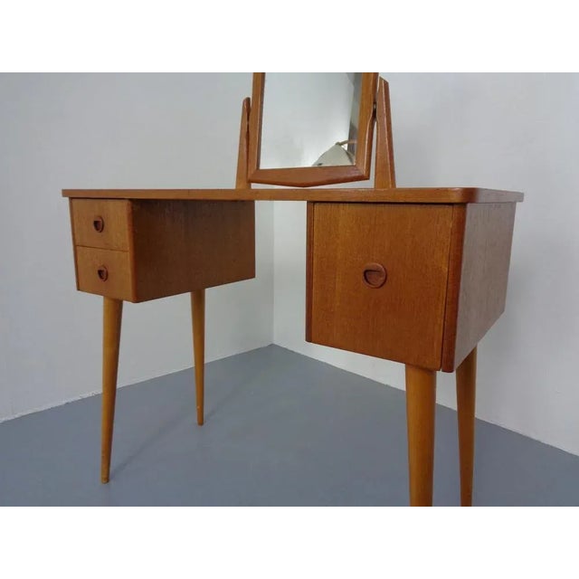 Danish Teak Dressing Table with Mirror, 1960s For Sale - Image 16 of 18