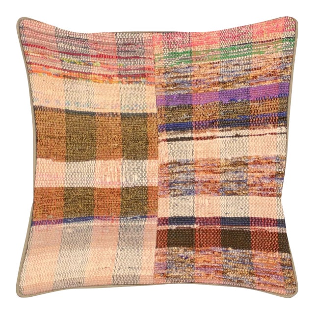 1960s Turkish Rag Pillow For Sale