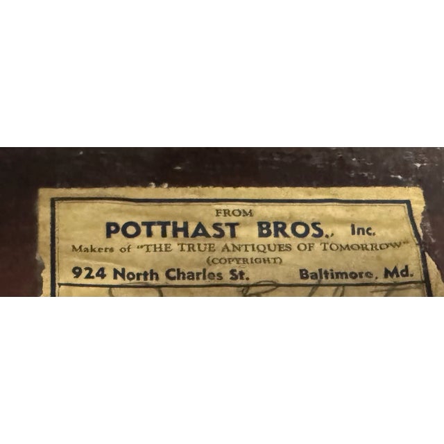 Pottast Antique Mahogany Table -2 Large Table Extensions For Sale - Image 9 of 9
