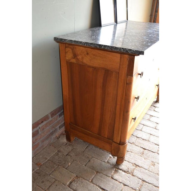 Antique Walnut Chest of Drawers with Marble Top For Sale - Image 6 of 10