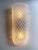 2020s Set of Two Mid-Century Modern Transparent "Graniglia" Rombus Murano Glass Wall Sconces For Sale - Image 5 of 7