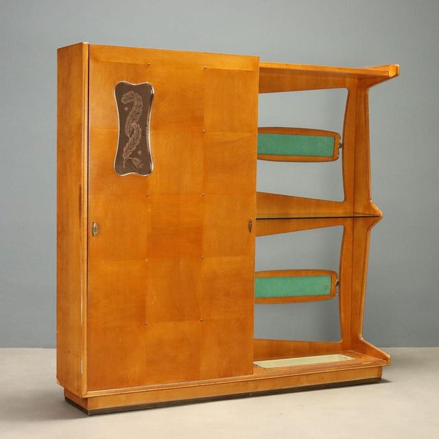Vintage Entryway Cabinet with Glass Console, 1950s For Sale - Image 13 of 13