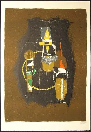 Johnny Friedlander "Fugue Around the Festival" Signed Lithograph 1976