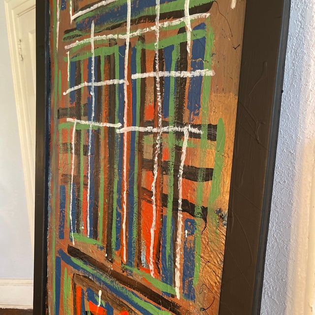 After Purvis Young by John Frates, Mid Century Modern Abstract For Sale In Jacksonville, FL - Image 6 of 8