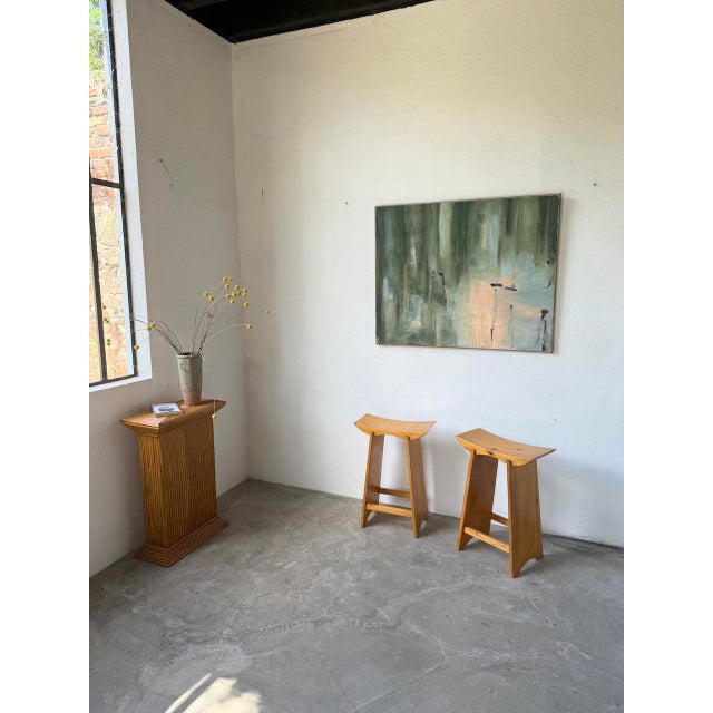 1990s JF Caron, Abstract Water Lilies, 20th Century, Painting on Canvas For Sale - Image 5 of 18