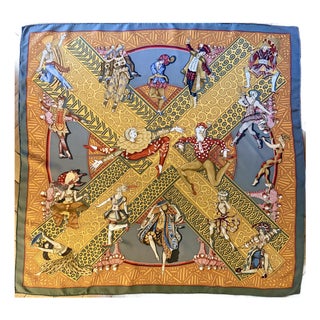 Hermès Les Ballets Russes Silk Scarf 1996 Designed Faivre Anne For Sale