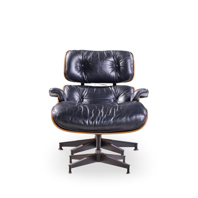 Charles and Ray Eames for Herman Miller Mid Century Eames Lounge Chair and Ottoman The chair measures: 32.5 wide x 34.5...