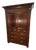 Late 20th Century Polo Ralph Lauren Mahogany Armoire With Brass Campaign Hardware For Sale