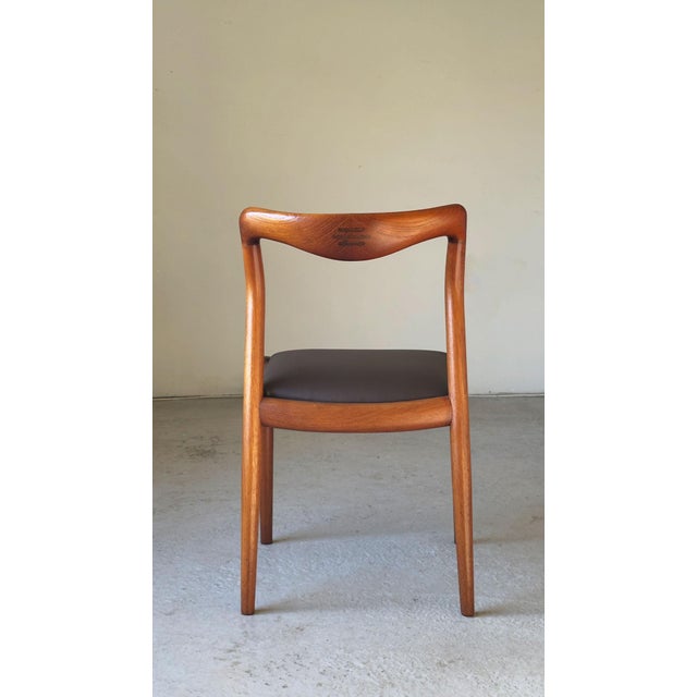 Teak Dining Chairs with Rosewood Joint Detail attributed to H.W. Klein for Bramin, 1960s, Set of 6 For Sale - Image 10 of 18