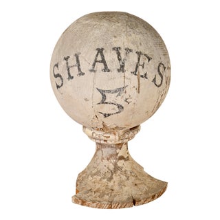 19th-C Antique American Barber Sign For Sale