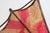 Vintage Moroccan Berber Hand-Painted Red Hide & Iron Wall Sconce Shade, 1980s For Sale - Image 9 of 10