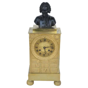 Charles X Gilt Bronze Mantel Clock