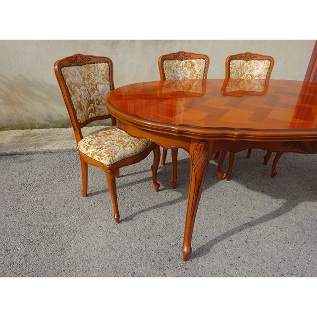 Regency Oval Extendable Dining Table, 1980s For Sale - Image 6 of 18