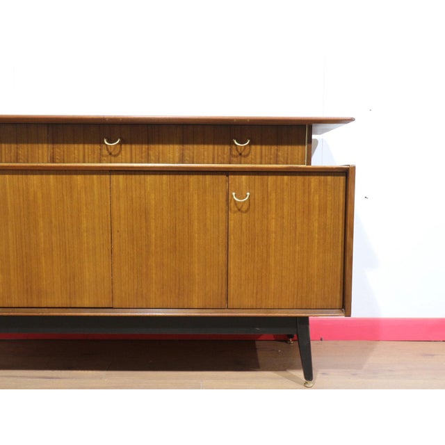Mid Century Modern Vintage G Plan Afromosia Credenza Sideboard For Sale - Image 9 of 15