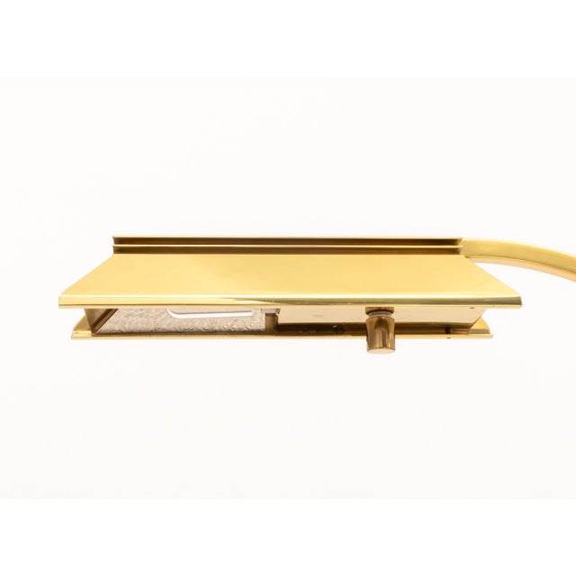 Brass Casella Lighting Adjustable Floor Lamps, Pair For Sale - Image 8 of 10