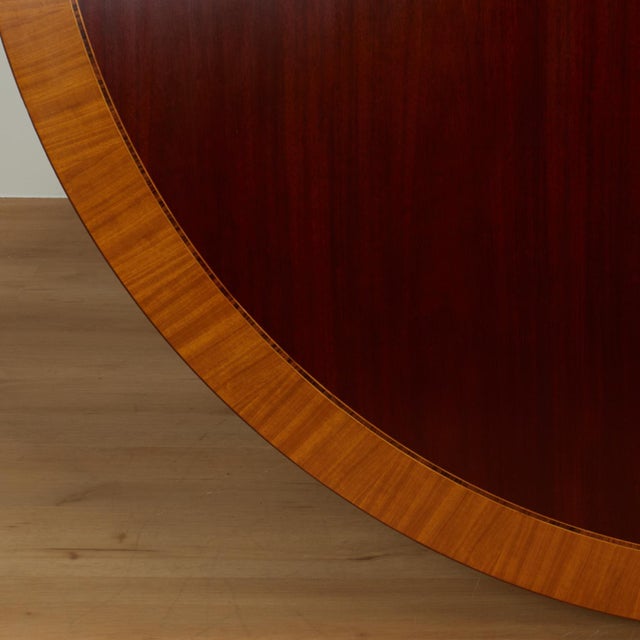 Large Round Regency Style Dining Table For Sale - Image 12 of 18