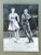 Mid-Century Modern Vintage Black and White Dance Portrait on Canvas For Sale - Image 3 of 12