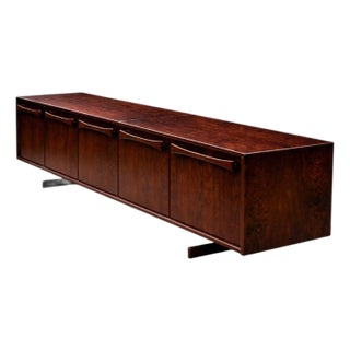 Brazilian Modern Rosewood Credenza With Bow Design by Novo Rumo, Brazil, 1960s For Sale