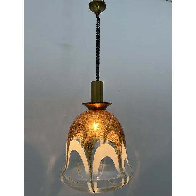Murano Glass Hanging Light, 1970s, in None conditions. Designed 1970 to 1979 Up to 250V (Europe/UK Standard).The wiring of...