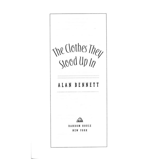 BENNETT, Alan [161] pp. Random House 1998 First U.S. Edition 6 1/4" x 4 1/4" The Ransomes had been burgled. "Robbed," Mrs....