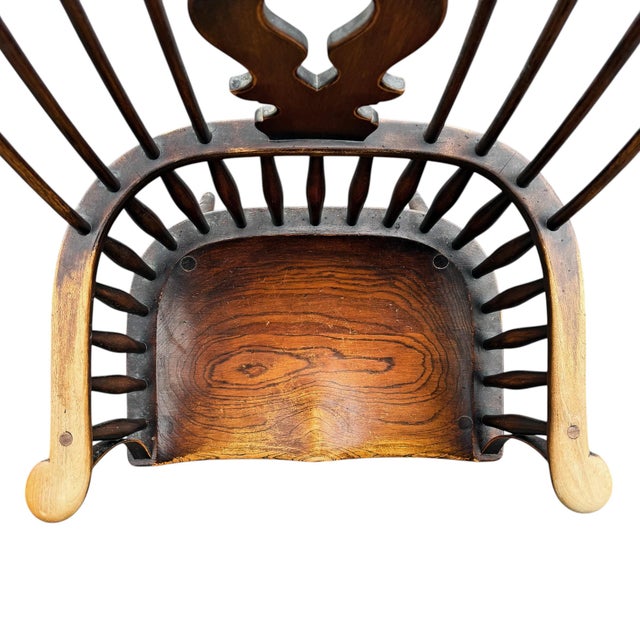 Wood Late 19th/Early 20th Century English Thames Valley Windsor Chair For Sale - Image 7 of 14