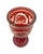 Glass Red Cutout Glass Vase With Deer and Castle Design in Excellent Condition For Sale - Image 7 of 11