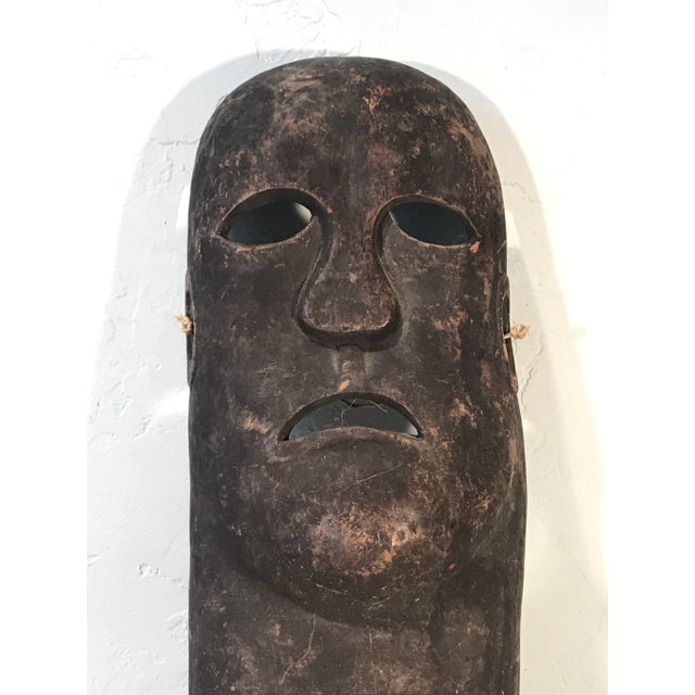 1950s Folk-art Hand Carved Bust Figure. We are proud to offer a unique hand carved American folk-art figure With...