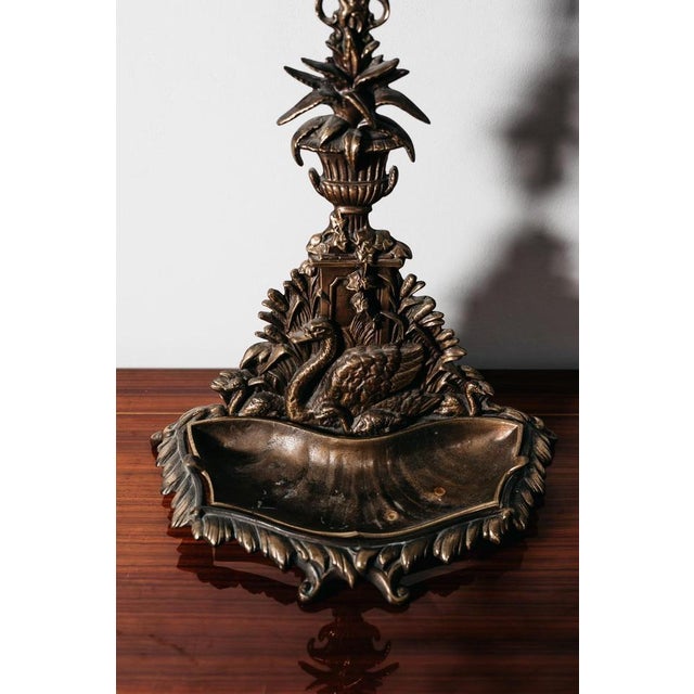 Vintage Art Nouveau Brass Umbrella Stand, France, 1960s For Sale - Image 8 of 14