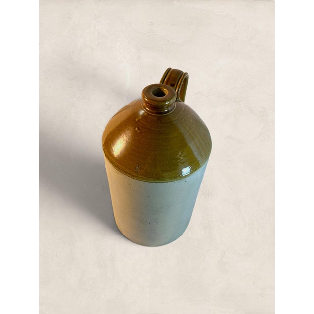 Late 19th Century Antique English Salt Glaze Stoneware 4 Gallon Flagon For Sale - Image 5 of 7