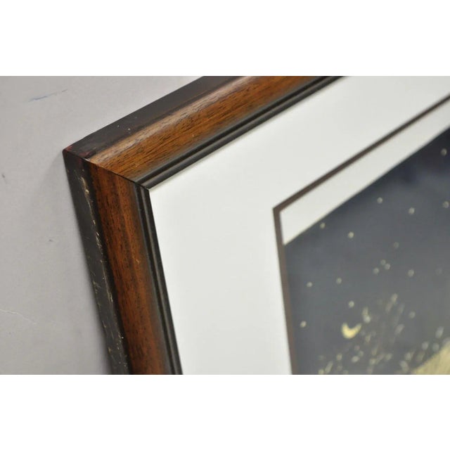 Plastic Jane Wooster Scott Signed and Numbered Serigraph Framed Art "Carefree Days" For Sale - Image 7 of 12