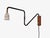 Danish Modern, Articulating Wall Sconce, Brass, Beech Wood, Denmark, 1940s For Sale - Image 9 of 13