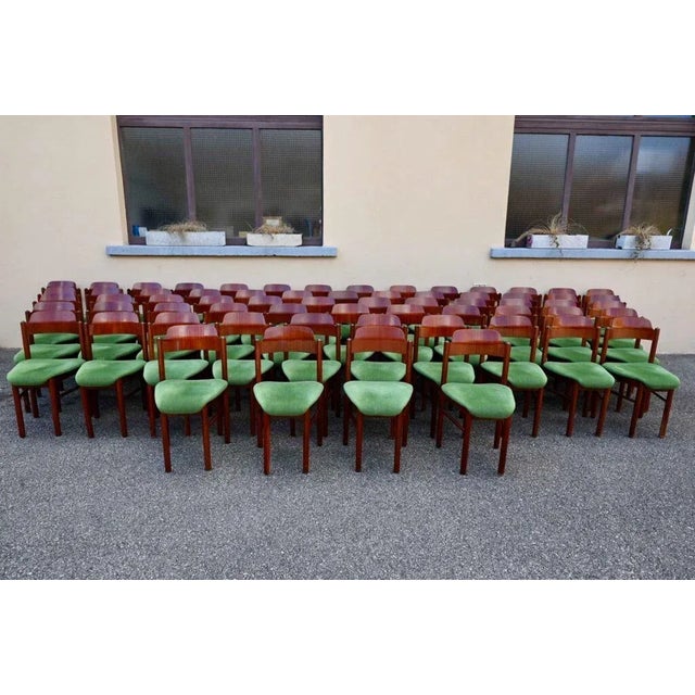 Large Scandinavian Style Teak Chairs, 1960s, Set of 20 For Sale - Image 4 of 18