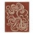 Contemporary Mid-Century Brick Red & Cream Abaca Rug by Rug & Kilim, India For Sale