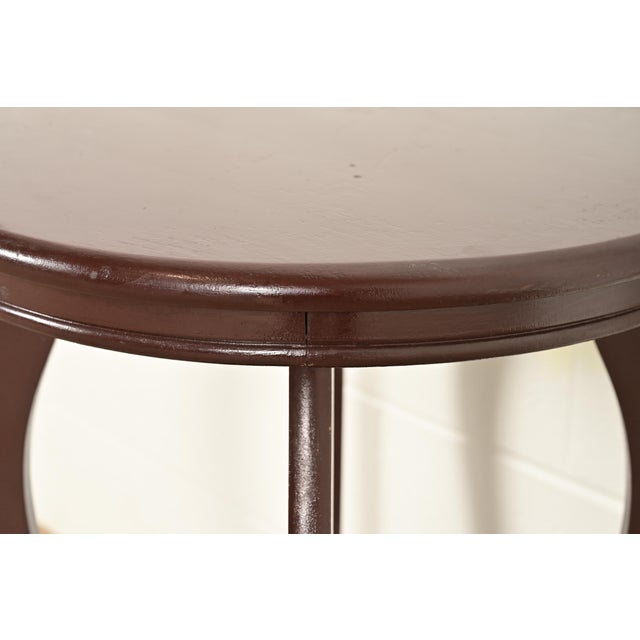 Wood Antique Victorian Carved Mahogany Parlor Table or Side Table by Wolverine, Circa 1900 For Sale - Image 7 of 12