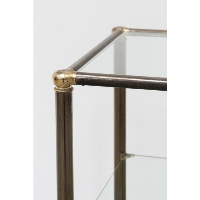 1970s Service Trolley in Bronzed Metal and Glass, 1970s For Sale - Image 5 of 11