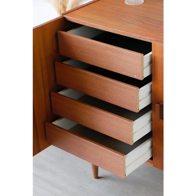 Mid-Century Modern Vintage Scandinavian Sideboard in Teak from Bakelite Workshop, 1960s For Sale - Image 3 of 17
