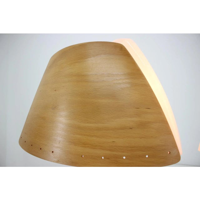 Mid-Century Modern Mid-Century French Wooden Table Lamp from Lucid, 1970s For Sale - Image 3 of 6