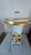 Ceramic Vintage Belgian Cerabel Baudour White and Gold Empire-Style Covered Porcelain Urn For Sale - Image 7 of 18