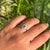 1.38ct Aquamarine & Diamond Vintage Statement Ring in 14k White Gold Size 6 For Sale In New York - Image 6 of 15