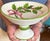 1990s Los Angeles Pottery. Laurie Gates 1999 3 Pieces. Pedestal Compote, Oval Scalloped Bowl, Octagonal Platter. Grandmillenial, Christmas, Cottagecore For Sale - Image 5 of 6